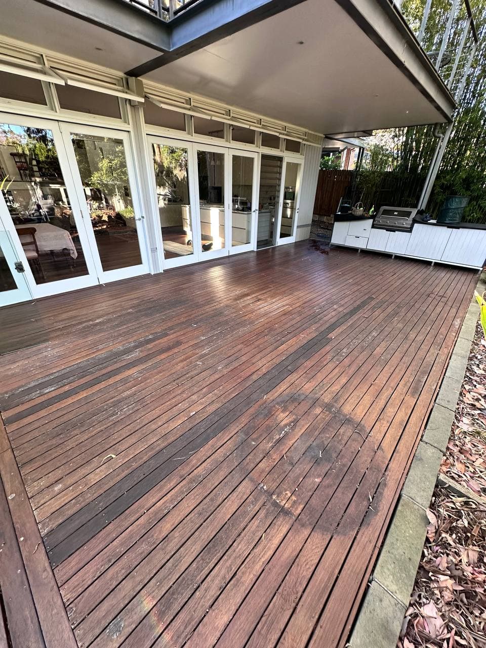Before: Entertainer deck restoration